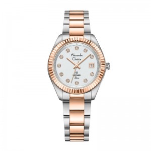 Alexandre Christie AC 2A83 Silver Rosegold White LDBTRSL Passion Sapphire